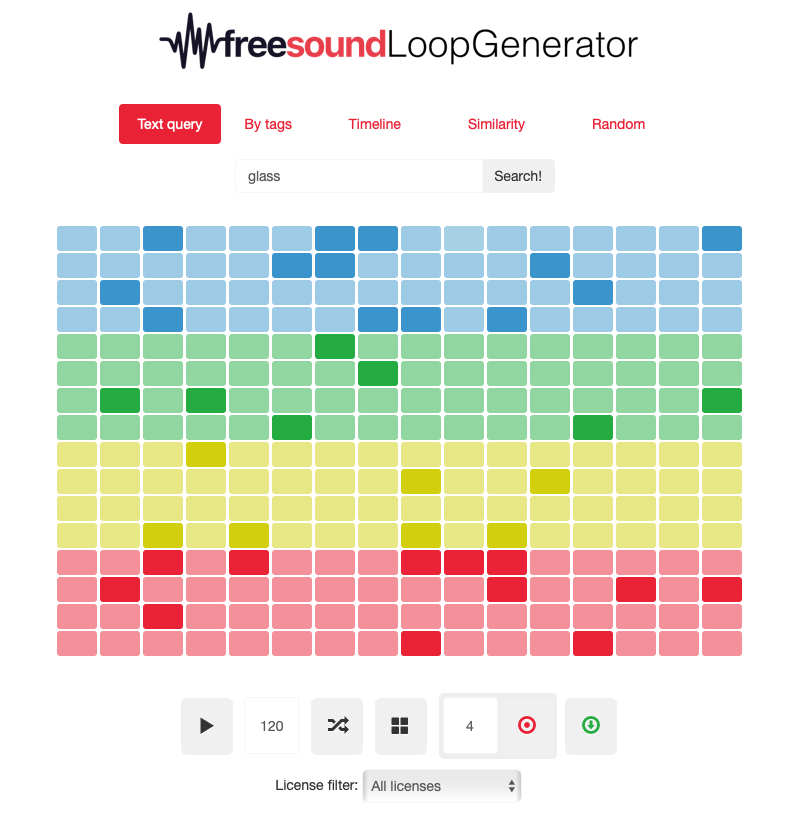 Freesound Loop Generator screenshot