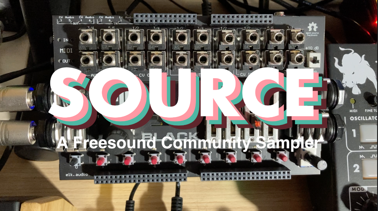 SOURCE: a Freesound Community Sampler screenshot