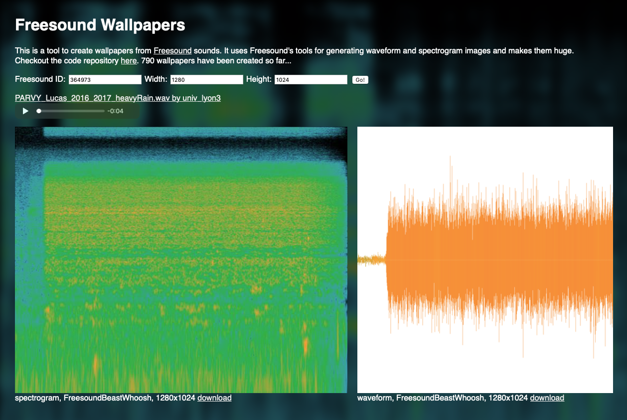 Freesound Wallpapers screenshot